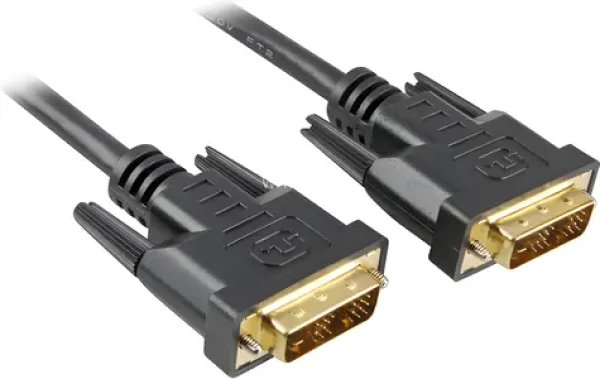 Sharkoon DVI-D 24+1 čierna / DVI kábel / Dual Link / 5 m (4044951009138)