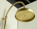 SAPHO - ANTEA sprchový stĺp k napojeniu na batériu, hlavová a ručná sprcha, bronz SET036