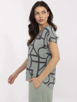 Blúzka D73771M11171D khaki farba XL