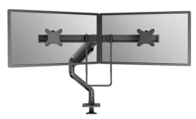 Neomounts DS75S-950BL2 čierna / Stolný držiak pre 2 monitory / 17-32" / VESA 75x75-100x100 / nosnosť 8 kg (DS75S-950BL2)
