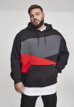 Zig Zag Hoody blk/red/cha L