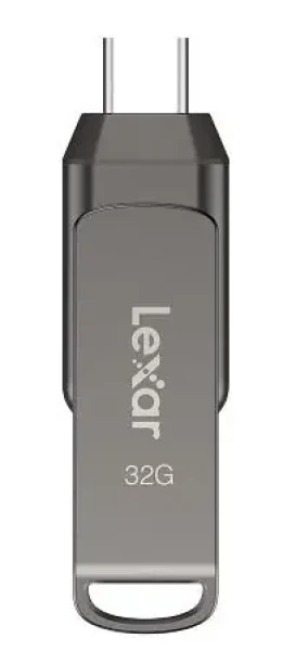 Lexar JumpDrive D400 Dual 32GB / Flash Disk / USB-A / USB-C / Rýchlosť prenosu až: 100MBs (LJDD400032G-BNQNG)