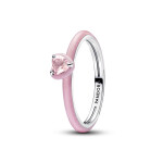 Pandora Originálny ružový prsteň zo striebra ME 193088C02 48 mm