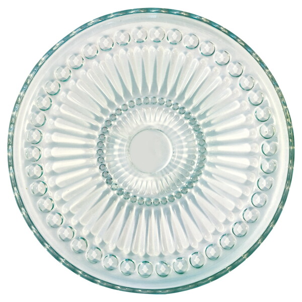 GREEN GATE Sklenený tanier Alice Cool Mint 18,5 cm