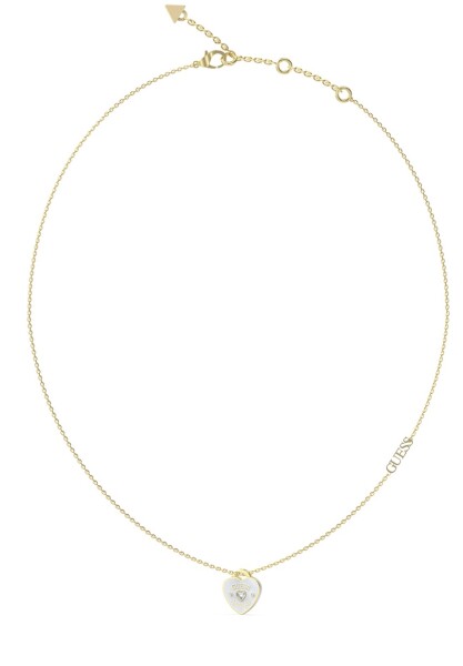 Guess Krásny pozlátený náhrdelník Guess Amore JUBN05052JWYGWHT/U