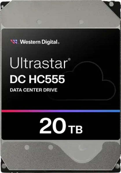 WD Ultrastar DC HC555 20TB / HDD / 3.5" SATA III / 7 200 rpm / 512MB cache / 512e (0B48719)