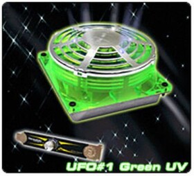 THERMALTAKE A2214 UFO FAN Green UV / Vetráčik 90x90x38mm / 1300-3600RPM (A2214)