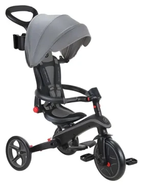 GLOBBER Trojkolka Explorer Trike 4v1 čierno-šedá