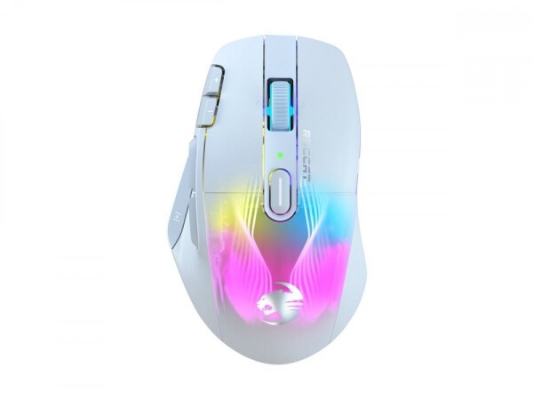 ROCCAT Kone XP Air biela / Herná bezdrôtová optická myš / 18000 DPI / 9 tlačidiel / RGB osvetlenie (ROC-11-446-02)