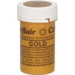 Gélová farba perleťová Sugarflair (25 g) Gold 5032 torta - Sugarflair - Sugarflair