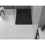 MEXEN/S - Toro obdĺžniková sprchová vanička SMC 100 x 90, čierna, mriežka čierna 43709010-B