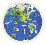 Goki Goki Obojstranné puzzle – Zemeguľa