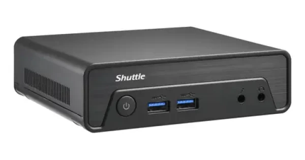 Shuttle NE10N / Mini PC barebone / Intel N100 / SO-DIMM DDR4 / M.2 SSD / pasívne chladenie (PFB-NE10N101)