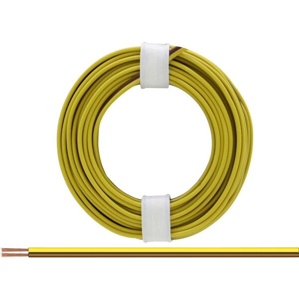 Donau Elektronik 225-38 opletenie / lanko 2 x 0.25 mm² hnedožltá 5 m; 225-38