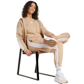 Mikina adidas Essentials s 3 prúžkami a celoprepínacím fleecovým šiltom W JX7706 XL
