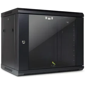 Inter-tech SMA-6409 čierna / Nástenný rozvádzač / 19" / 9U / 600x450 mm / sklenené dvere / aktívne chladenie (88887253)