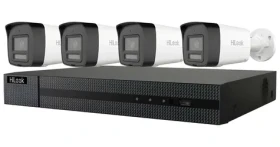 HiLook Kit Bullet 2TB / Kamerový set / SMART Hybrid Light / 1x NVR-108MH-C/8P / 4X IPC-B180HA-LUF 8Mpix (301501874)