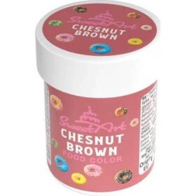 SweetArt gélová farba Chestnut Brown (30 g) - dortis - dortis
