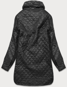 Tenká černá dámská bunda s límcem model 15846247 - Ann Gissy Barva: odcienie czerni, Velikost: S (36)