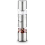 Lamart Tube Mlynček na korenie 2x 40ml strieborná / korenie. soľ / nerez (8590669180028)