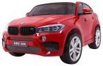 Mamido Elektrické autíčko BMW X6 M dvojmiestne XXL lakované červené