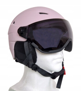 Dámska lyžiarska prilba so zabudovanými okuliarmi 4FWAW23AHELF032-56S Light Pink - 4F L/XL světle růžová