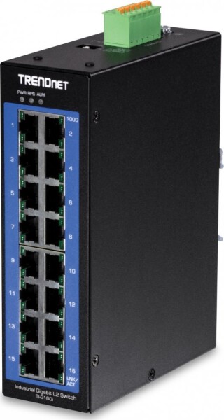 TRENDnet TRENDnet 16-Port Industr. Gigabit L2 Managed DIN-Rail Switch