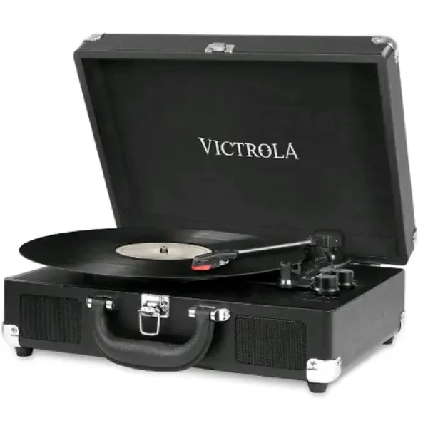 Victrola VSC-550BT čierna / Gramofón kufríkový / 33 45 78 RPM / BT / RCA / 3.5mm jack / repro (VSC-550BT-BLK-EU)