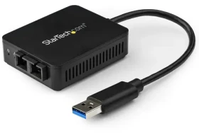 StarTech USB adaptér na optické vlákno čierna / Sieťový adaptér / 1000 Mbit / s / RTL8153 čipset (US1GA30SXSC)