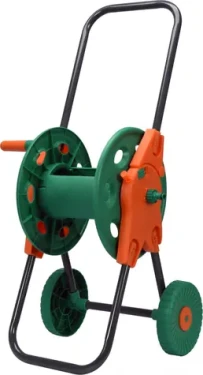 Flo Pojazdný stojan na hadicu / Stojan navíjací na záhradnú hadicu / 1/2" 45 m / Plastové telo, oceľové nohy (TO-89335)
