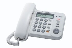 Panasonic KX-TS580FXW - jednolinkový telefón biela (5025232464715)