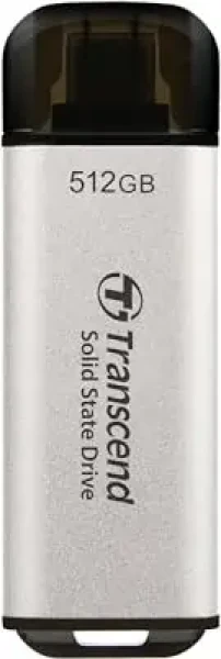 Transcend ESD300S Externý SDD 512GB šedá / USB-C 3.2 Gen 2 / R: 1050MBs / W: 950MBs (TS512GESD300S)