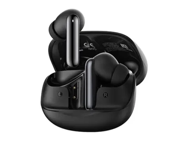 QCY MeloBuds HT12 čierna / Bezdrôtové slúchadlá s mikrofónom / TWS / ANC / Bluetooth 5.4 / IPX4 / dobíjací box (HT12 black)