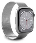 Puro Milanese strieborná / Remienok pre Apple Watch / Nerezová oceľ / 42/44/45/49 mm (PUMILAW44SIL)