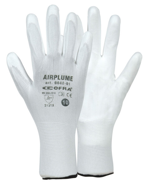 Rukavice Cofra Airplume - biele Farba: Biela, Veľkosť rukavíc: 7, 1 ks