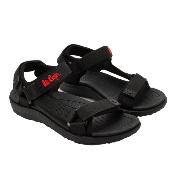 Lee Cooper pánske sandále na suchý zips na letnú pláž svetlo čierne 43