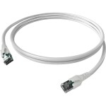 Easylan CP1KWBWBW0100 RJ45 sieťové káble, prepojovacie káble CAT 6A S/FTP 10.00 m biela dvojžilový tienený, bez halogénov, samozhášavý 1 ks; CP1KWBWBW0100