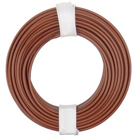 Donau Elektronik 150-018 opletenie / lanko, 1 x 0.50 mm², hnedá, 10 m; 150-018