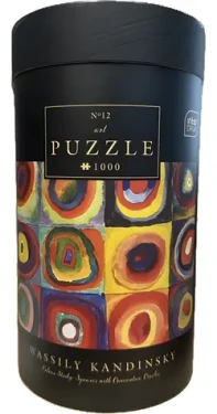 INTERDRUK Puzzle Art 12: Farebná štúdia: Štvorce so sústrednými kruhmi