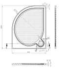 GELCO Sprchová vanička ARCA PA10080P 1000x800 profilovaná PA10080P