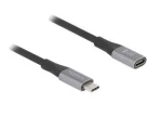 DeLock USB-C 1 m / Predlžovací kábel / 24pin USB-C (M) - 24pin USB-C (F) / USB4 / Thunderbolt 3/48V 5A (81201)