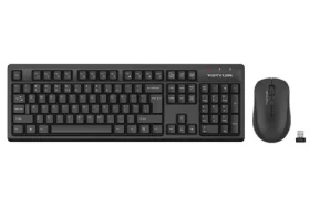 A4Tech FG1200 FStyler čierna / Set bezdrôtová klávesnica + myš / 2.4GHz / USB (FG1200-BK)