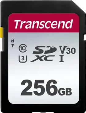 Transcend 300S SDXC 256GB / Class 10 / UHS-I / U3 / V30 / R: 100MBs / W: 40MBs (TS256GSDC300S)