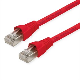 Telegärtner 100008665 RJ45 sieťové káble, prepojovacie káble CAT 6A S/FTP 4.00 m červená (jasná) dvojžilový tienený, s ochranou, samozhášavý 1 ks; 100008665