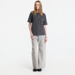 Tričko Carhartt WIP S/S Wayne Polo UNISEX Black Garment Dyed S