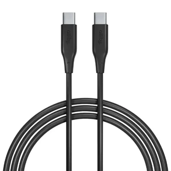 Allity AUC-02 Dátový kábel USB-C/USB-C 1m 60W čierna (DATUSBC60WALLBK)