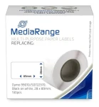 MediaRange Papierové štítky komp. Dymo 99010 / Etikety / 28 x 89 mm / 130 ks / čierna tlač / biely podklad (MRDY99010)
