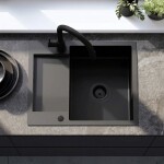 REA REA - Oceľový drez Paul Black ZLE-06011