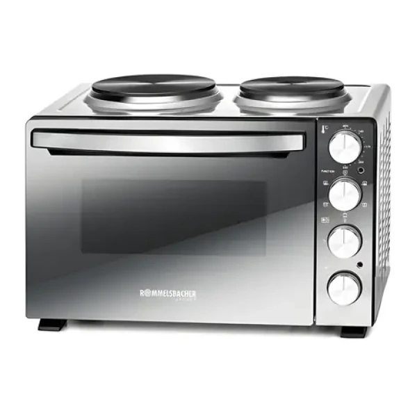 Rommelsbacher KM 3300 strieborná-čierna / Minikuchynka / 3250 W / 30 l / 2 platničky (KM 3300)