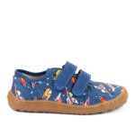 Chlapčenské plátené barefoot tenisky CANVAS BLUE ELECTRIC Froddo G1700440-5 - 25